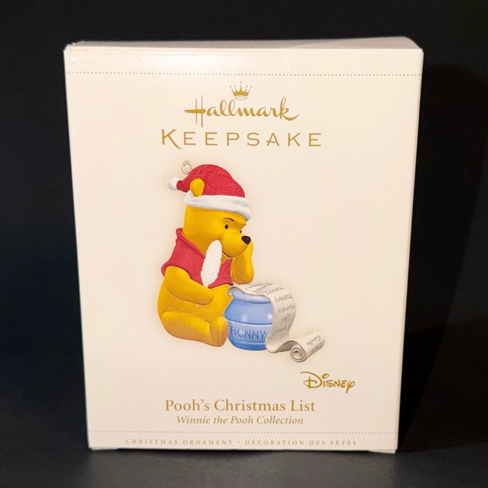 2006 Hallmark Keepsake Ornament Pooh's Christmas List Winnie The Pooh Collection